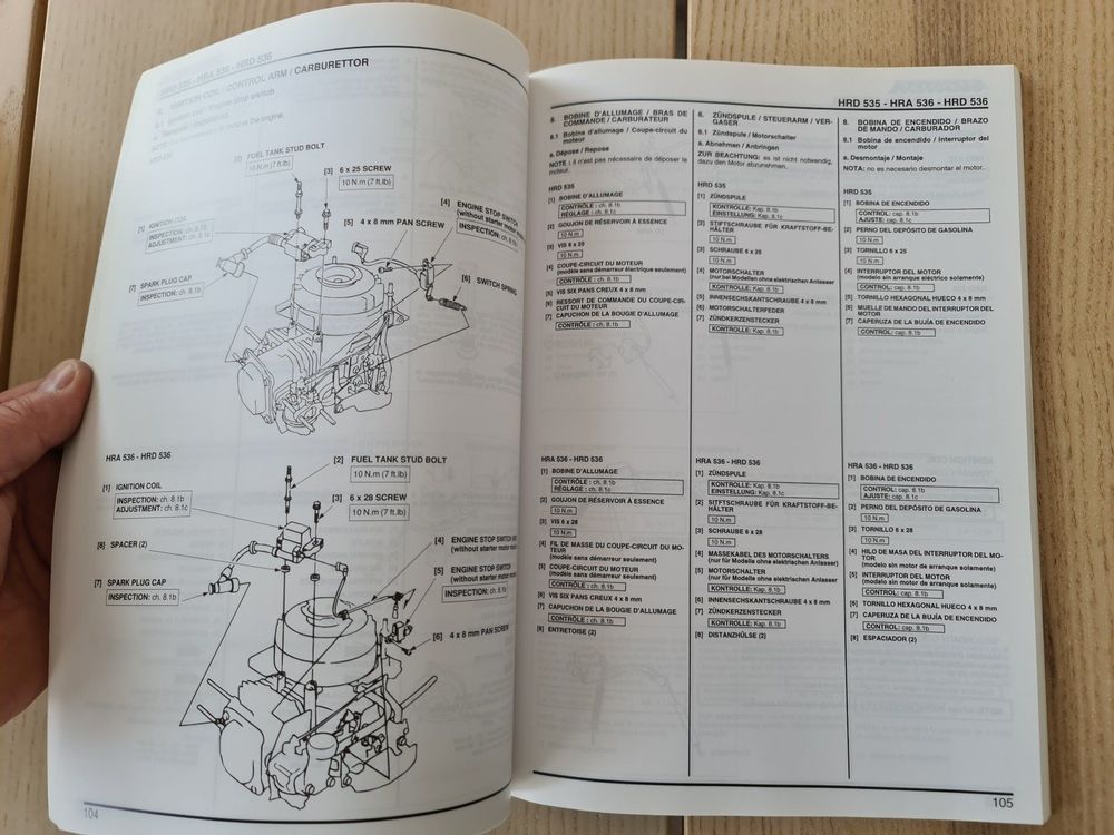 Honda Rasenmäher HRD535 HRD 535 Werkstatthandbuch Kaufen auf Ricardo