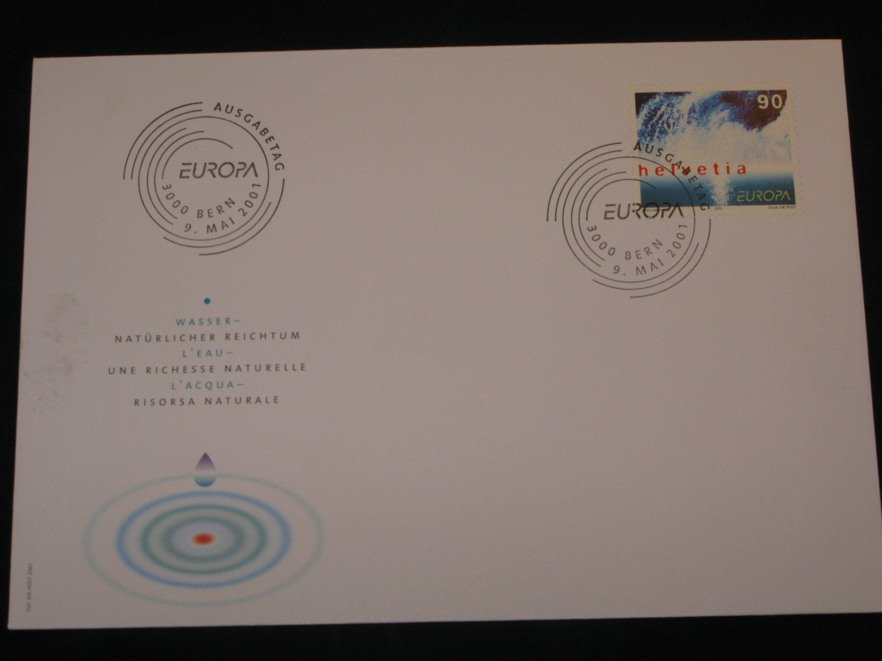 Tutti i francobolli: Werbemarken Europa FDC 2001 Nr. 1022 – Usato da Riken AG venduto da HEROWE