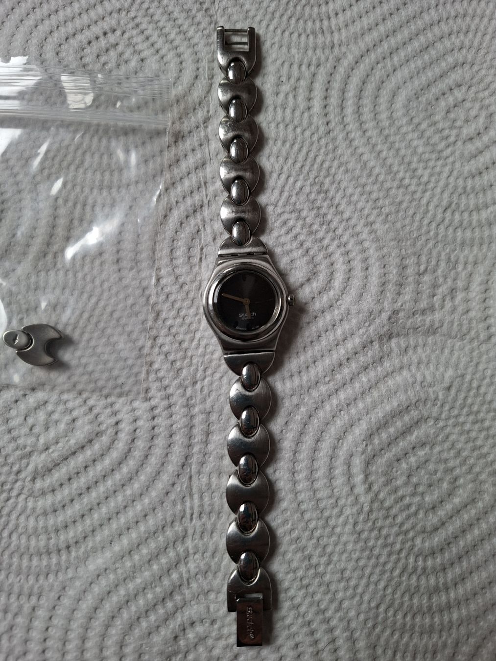 Swatch Orologi: Swatch Irony Damenuhr, Edelstahl 2002 – Usato da Klingnau venduto da vollmond36