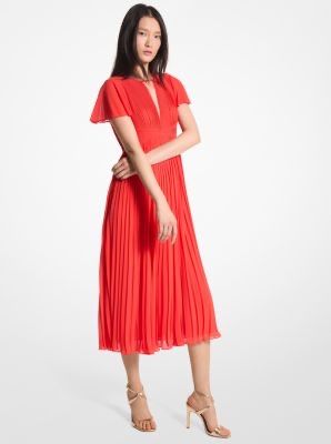 Wunderschönes, corales Sommerkleid von Michael Kors, Gr. XS