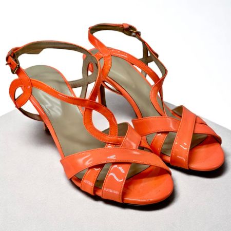 Sandales NAVYBOOT cuir orange, Pointure 36