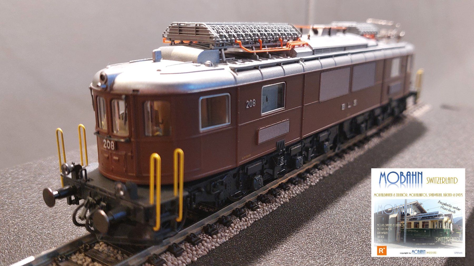 Roco Modelleisenbahnen: Roco 43710 - Ae 6/8 208 der BLS - mit DSS – Neu und originalverpackt aus Rotkreuz von MOBAHN-1zu87 4