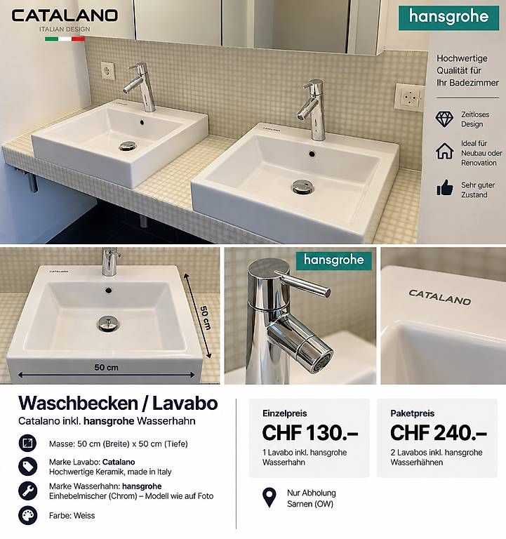Lavabi & lavandini: Waschbecken / Lavabo – Usato da Alpnach Dorf venduto da iva_f6z2