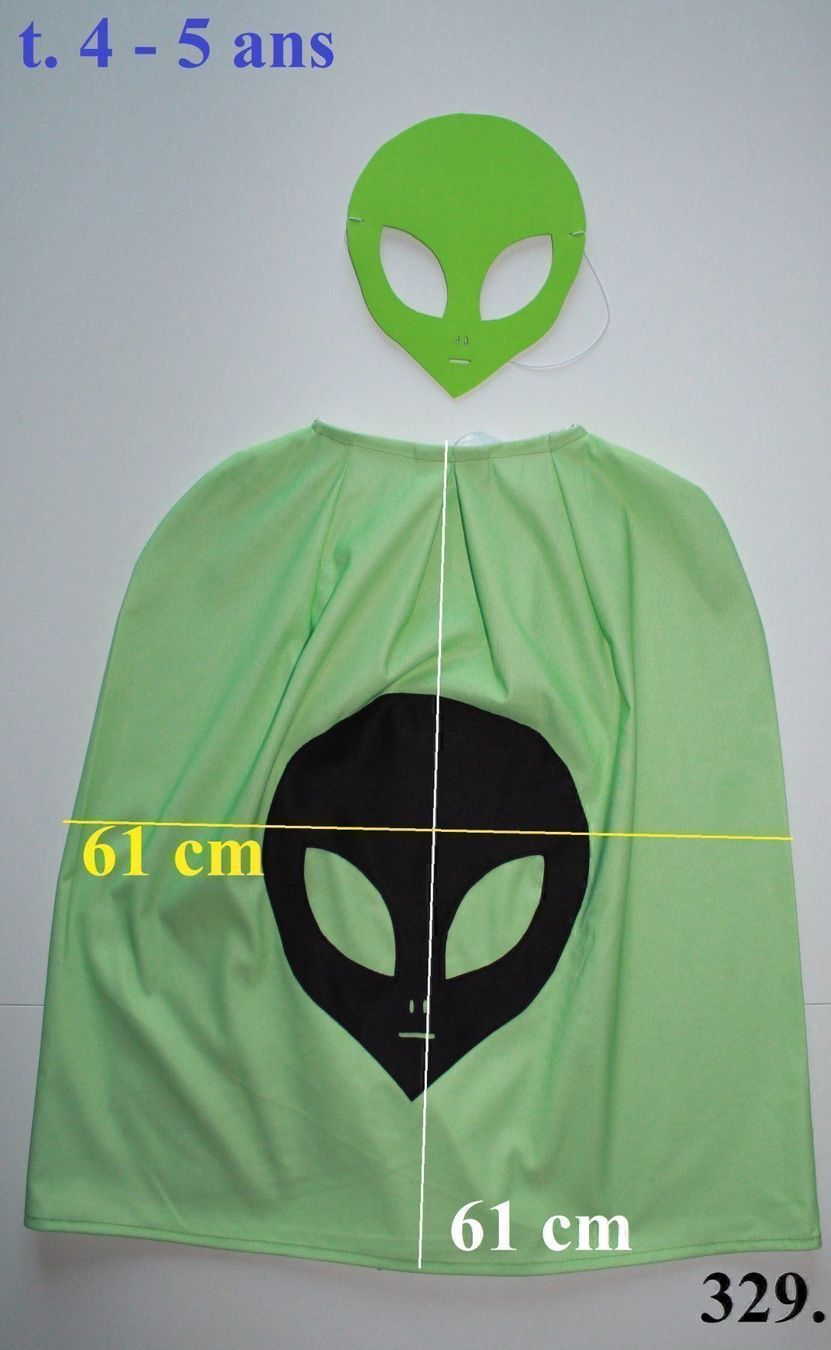 Costumi: Cape Extra-terrestre / Ausländer t. 4 - 5 ans           NEU! – Nuovo e nell'imballaggio originale da Peseux venduto da Gilloss 1