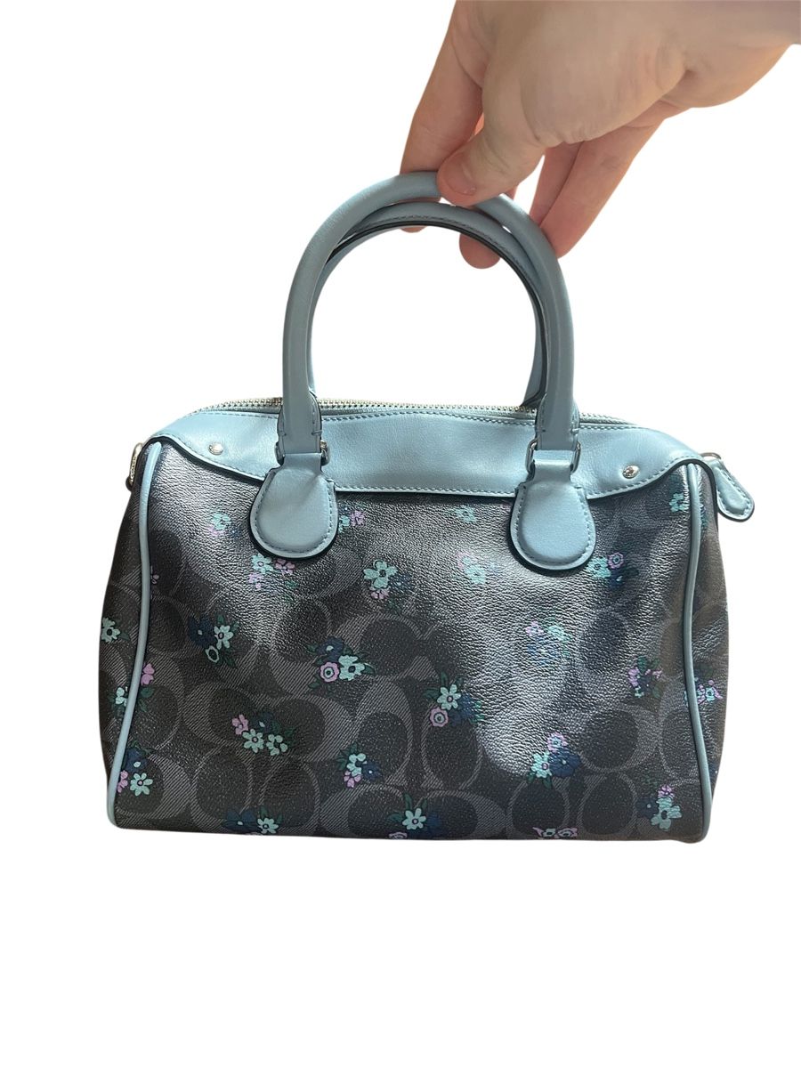 Coach Borse da donna: Sac à main Coach monogr. fleurs bleu clair cuir – Nuovo (secondo la descrizione) da Baulmes venduto da resel_.tm 1