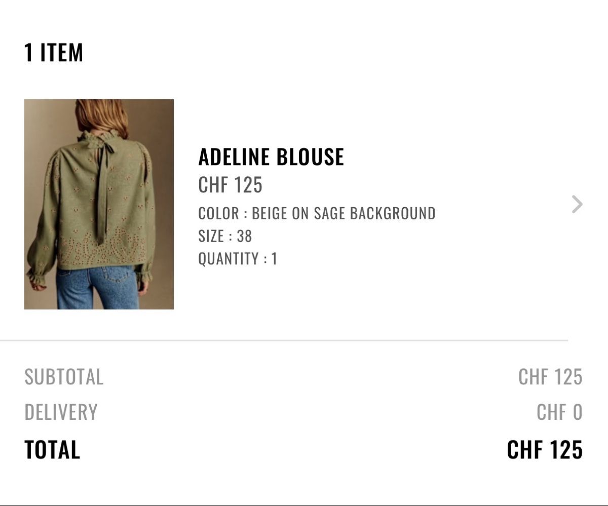 Camicette: Blouse Sézane – Nuovo (secondo la descrizione) da Chêne-Bougeries venduto da abaud 1