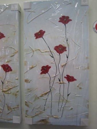 Dipinti: X424 Acrylgemälde 4 tlg. Handbemalt – Nuovo (secondo la descrizione) da Necker venduto da liq24 7