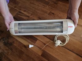 Wickeltisch Heizstrahler Reer weiss mit Zugschalter