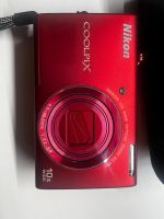 Nikon COOLPIX S6200 Digitalkamera rot 10x Zoom guter Zustand