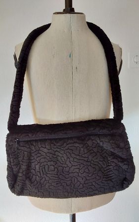 Handtasche Plüsch schwarz Picard