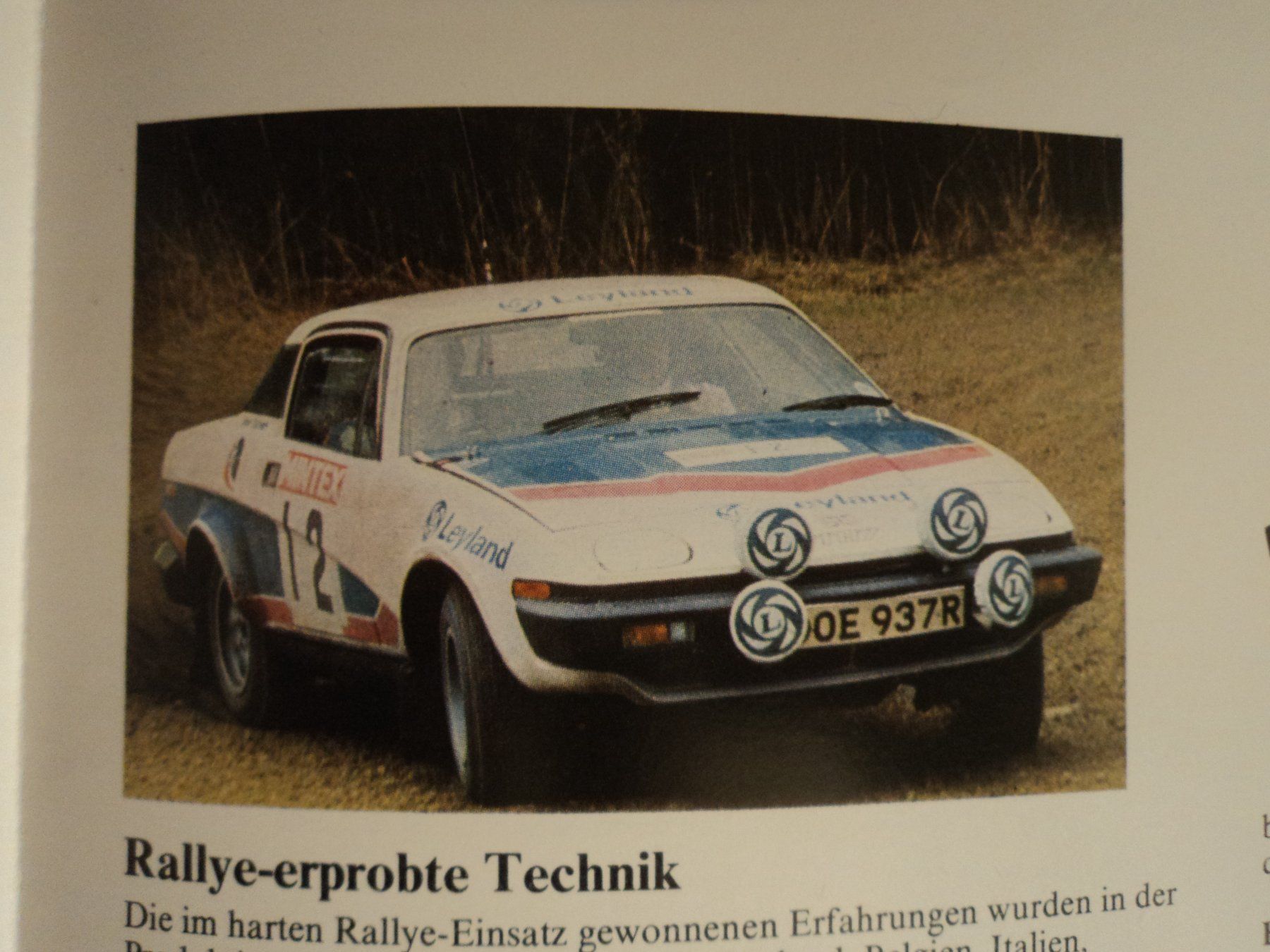 Triumph Documenti: Prospekt Triumph TR7 1979 – Usato da Schwarzenburg venduto da modelCARama 2