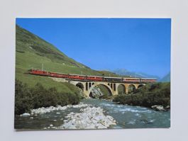 AK Bahnen Glacier Express mit Richlerenbrücke