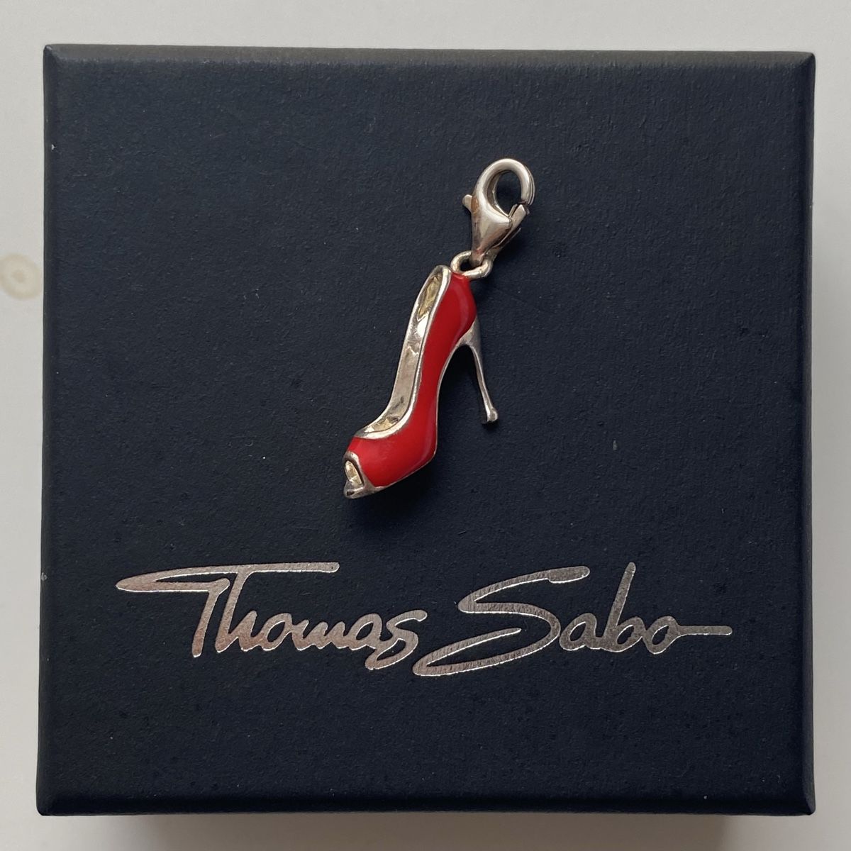 Thomas Sabo Ciondoli: Thomas Sabo Absatzschuh Charms Rot Silber 925 – Usato da Givisiez venduto da dor_xb9k