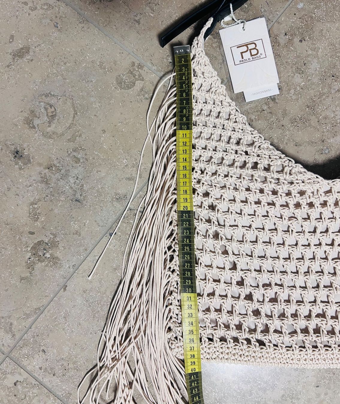 Taschen für Damen: Tasche gehäkelt beige mit Fransen, NEU – Neu und originalverpackt aus Zürich von diva1972 6