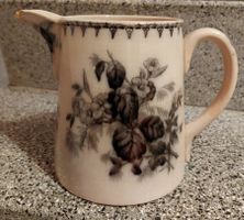 Antiker Keramikkrug Sarreguemines "Flore" um 1870