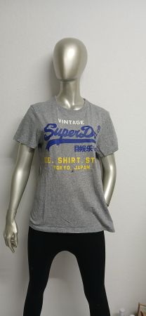 Superdry T-Shirt Herren Grösse L Grau Vintage