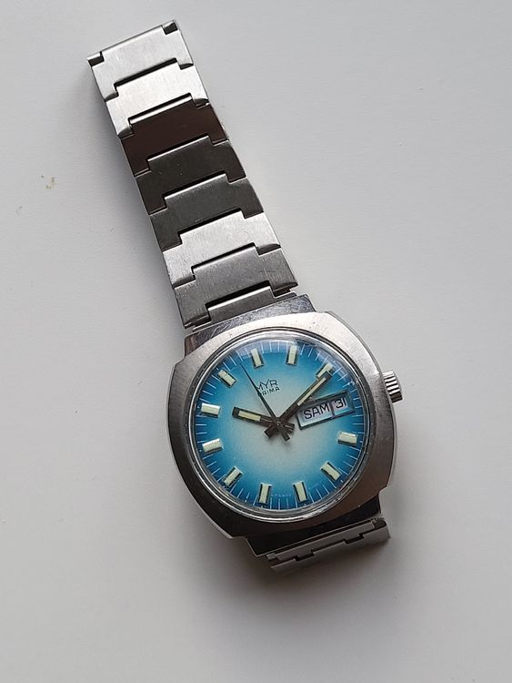 Vintage MYR Prima Edelstahl, Handaufzug, Tag Datum (Gebraucht) in ...