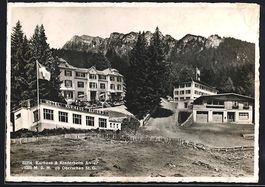 AK Oberschan, Hotel-Kurhaus Alvier, 1943