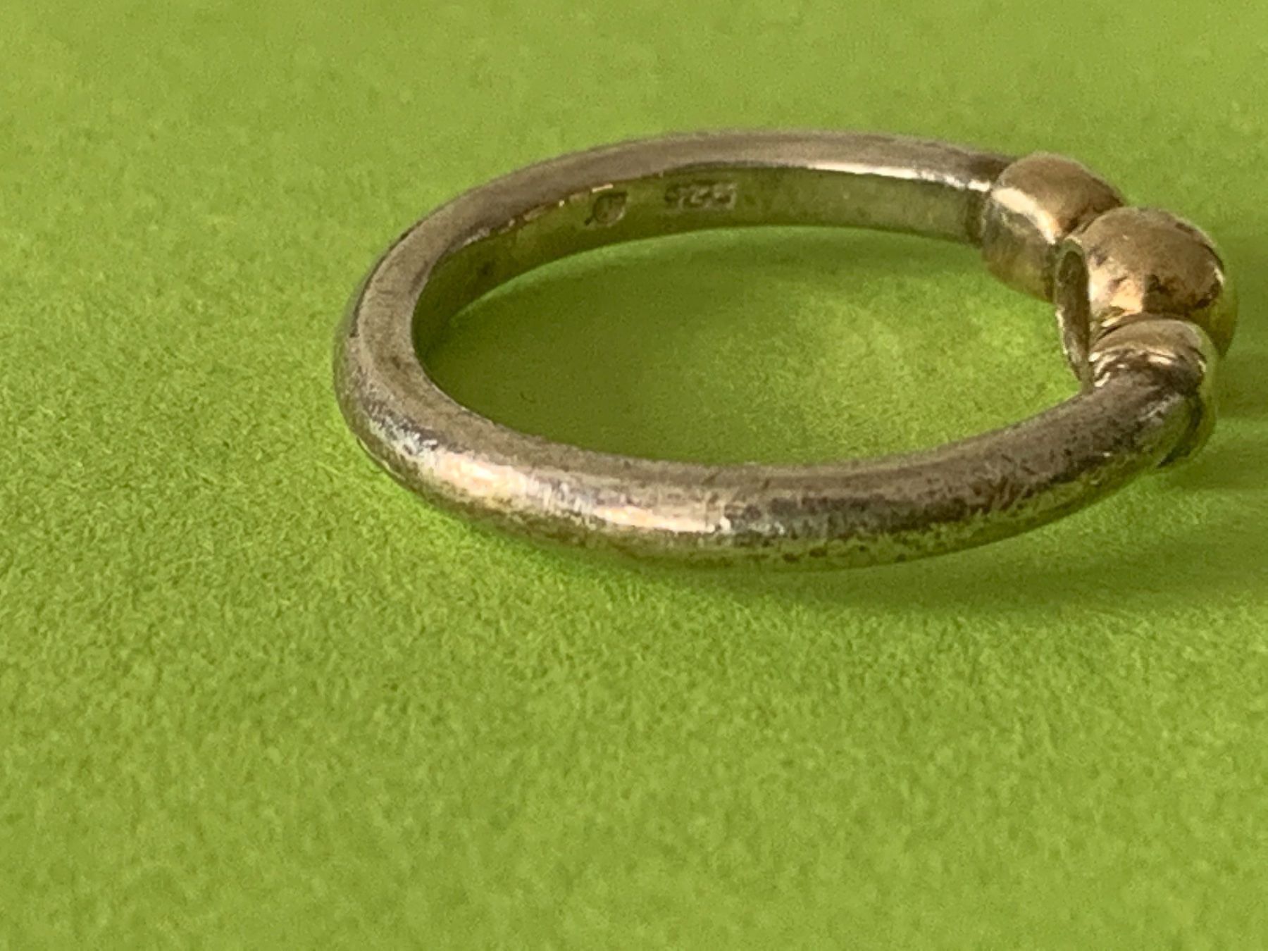Ringe: Silberring mit 8 Karat gold 375 – Gebraucht aus Dittingen von Bellevista 1