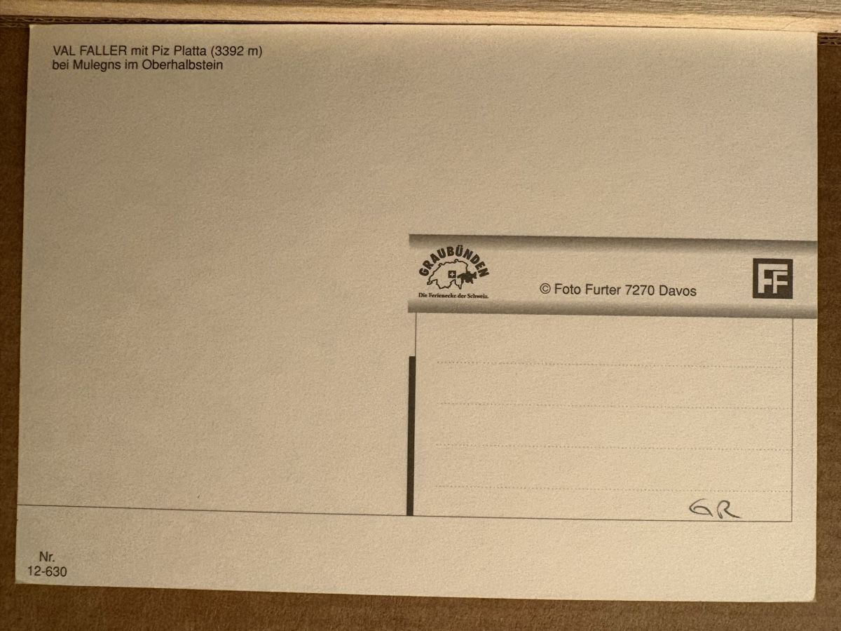 Cartoline postali: AK von Val Faller – Usato da Rümlang venduto da Kartenpost1 1