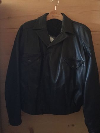 Herren Lederjacke V2 by Versace Gr. L schwarz