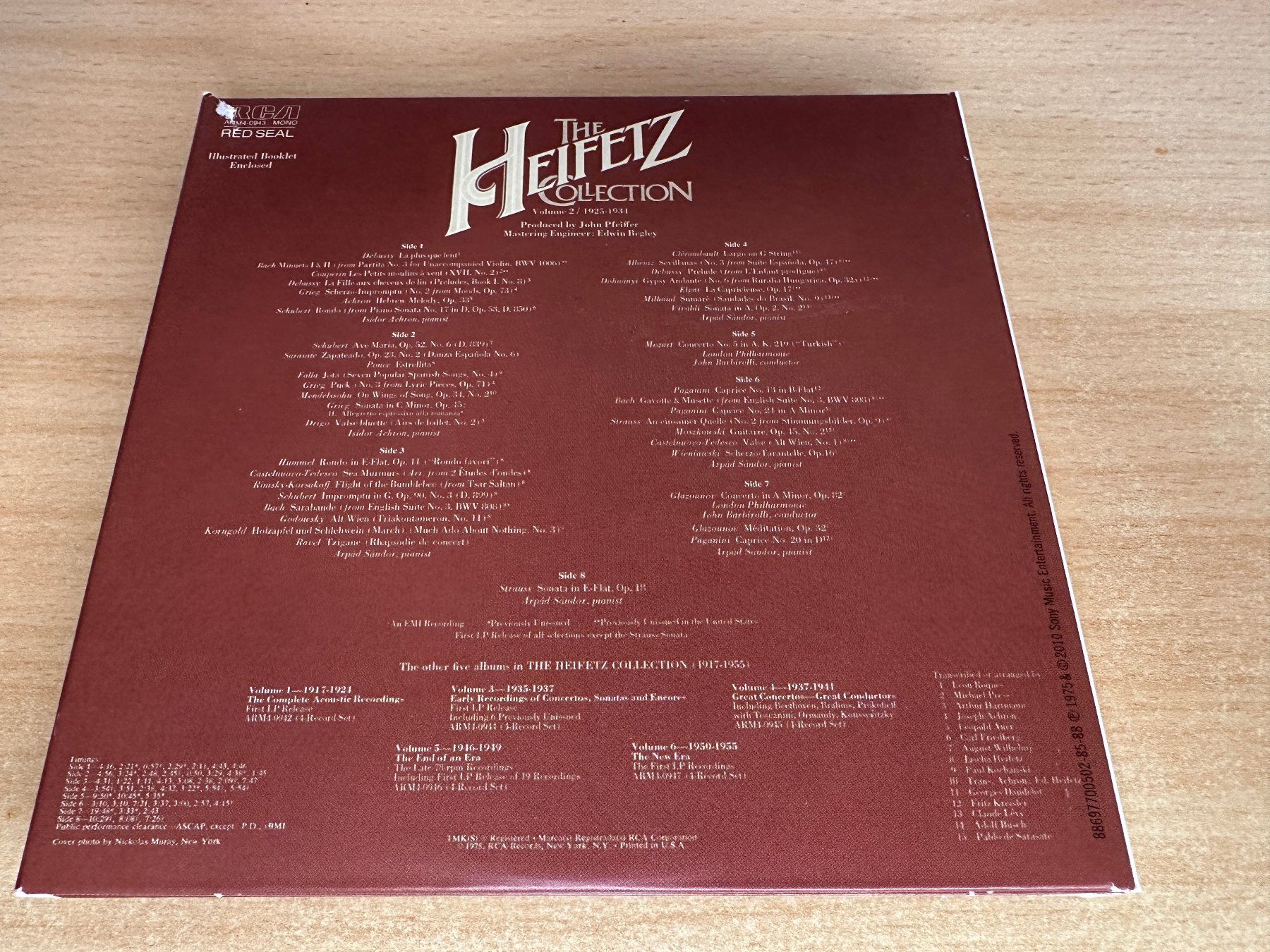 CDs: The Heifetz Collection • Volume 2 / 1925-1934 - 4 CD – D'occasion à Rikon im Tösstal par Alpenmutz 1