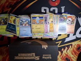 Pokémon Sammelkarten Konvolut mit Box gebraucht