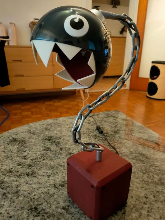 STL file Luminária de Parede Chain Chomp Mario Bros 🔦 (3MF)·3D printer