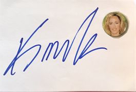 Kim Raver Autogramm signiert Karte m.Bild 10x15cm