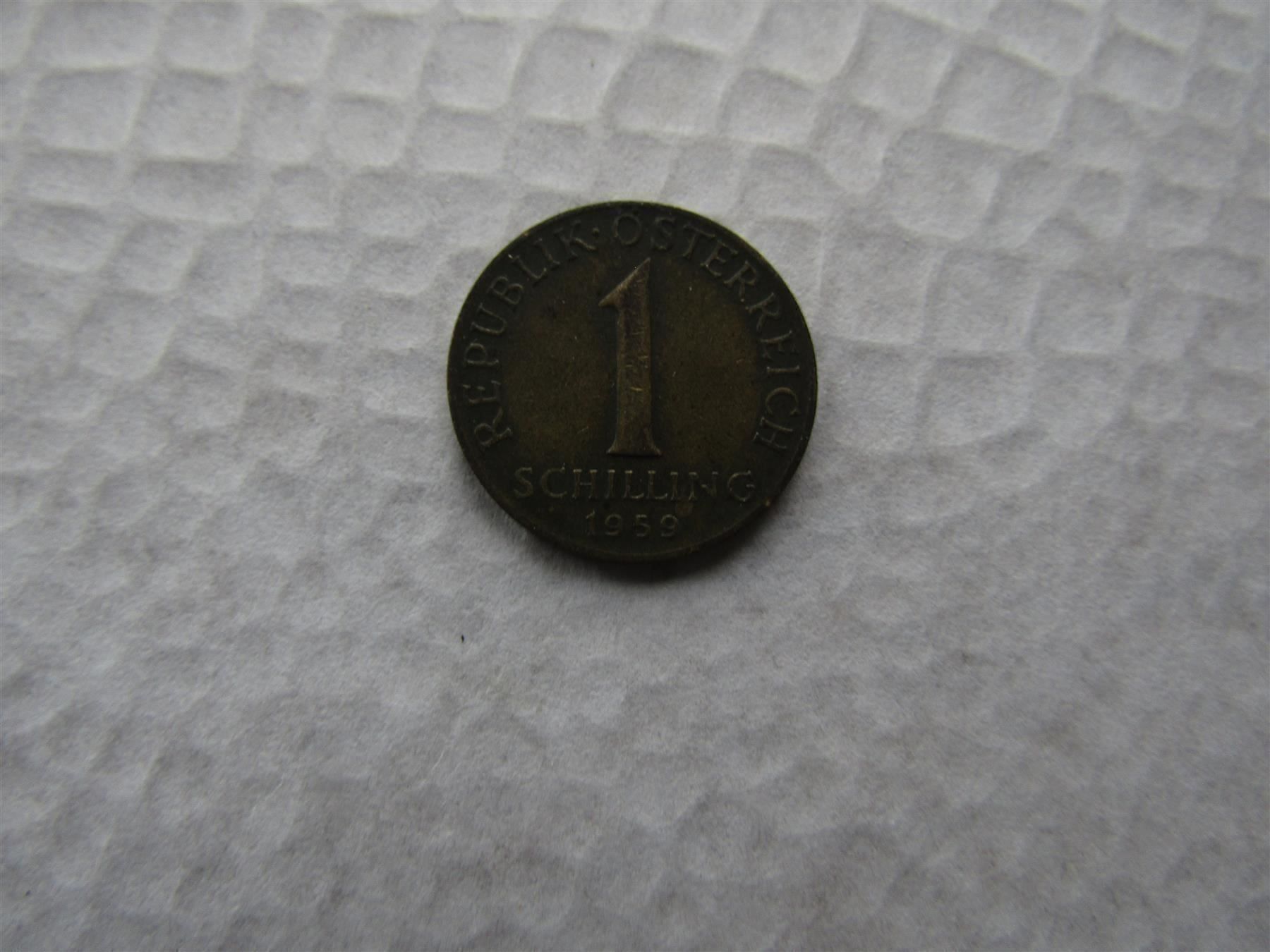 Tutti le monete: 1 Schilling 1959                                     (Nr.12) – Usato da Herzogenbuchsee venduto da Winigo