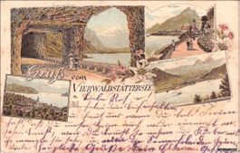 Vierwaldstättersee // Litho 1902 Brunnen