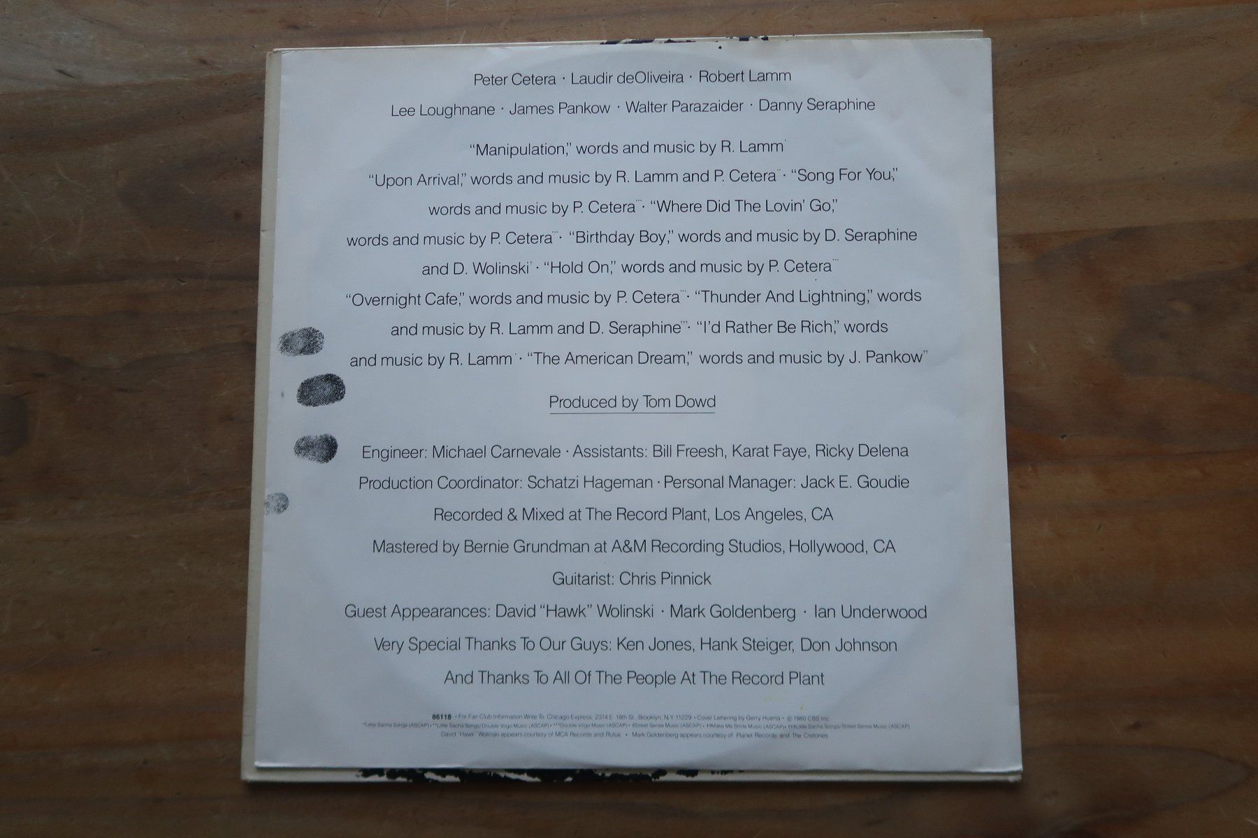 Dischi in vinile: CHICAGO - XIV - VINYL LP – Usato da Basel venduto da Patiscat 4