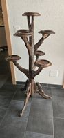 Pflanzenständer Holz Baum-Optik H114cm Vintage Zustand