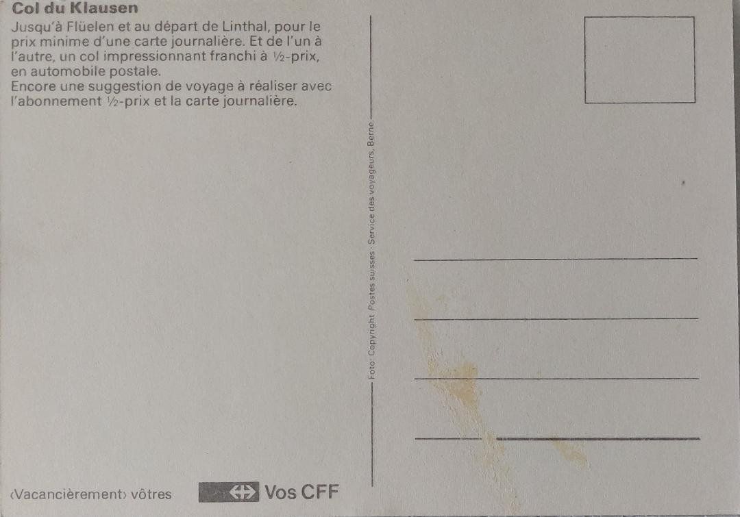 Cartes postales: KLAUSEN - Postauto – D'occasion à Delémont par Domdom1 1