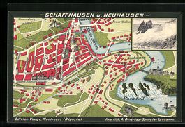 Schaffhausen und Neuhausen, Chute du Rhi