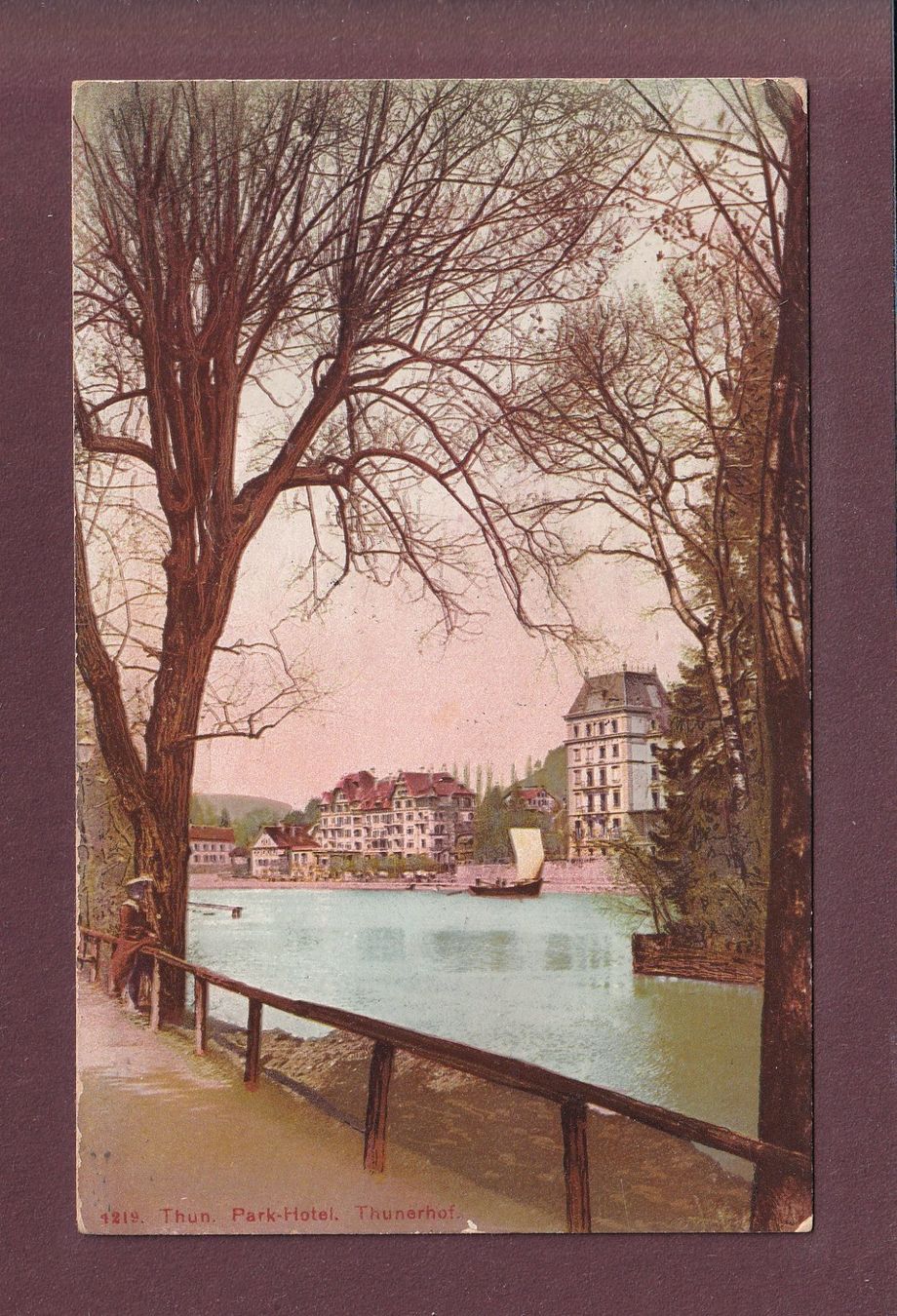 Cartes postales: THUN - Park-Hotel Thunerhof - 1909 – D'occasion à Pully par nicecards