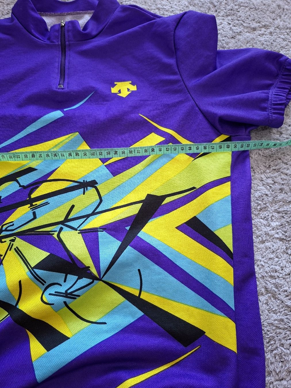 Canottiere & Pantaloni: Maillot cyclisme Descente violet imprimé taill – Usato da Renens VD venduto da ser_j2fn 2