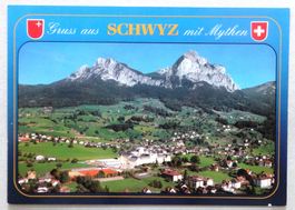 Schwyz mit Mythen, Flugaufnahme