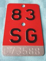 Velonummer SG 83
