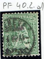SITZ HELVETIA <526>25RP(40) 40.2.01 DOPPELPRAEGUNG
