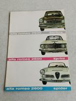 Automobil Prospekt Broschüre / Alfa Romeo 2600 von 1962