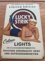 Blechschild Lucky Strike 20x30cm