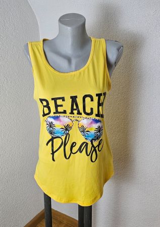 newu. Top Gelb "Beach Please" gr. M