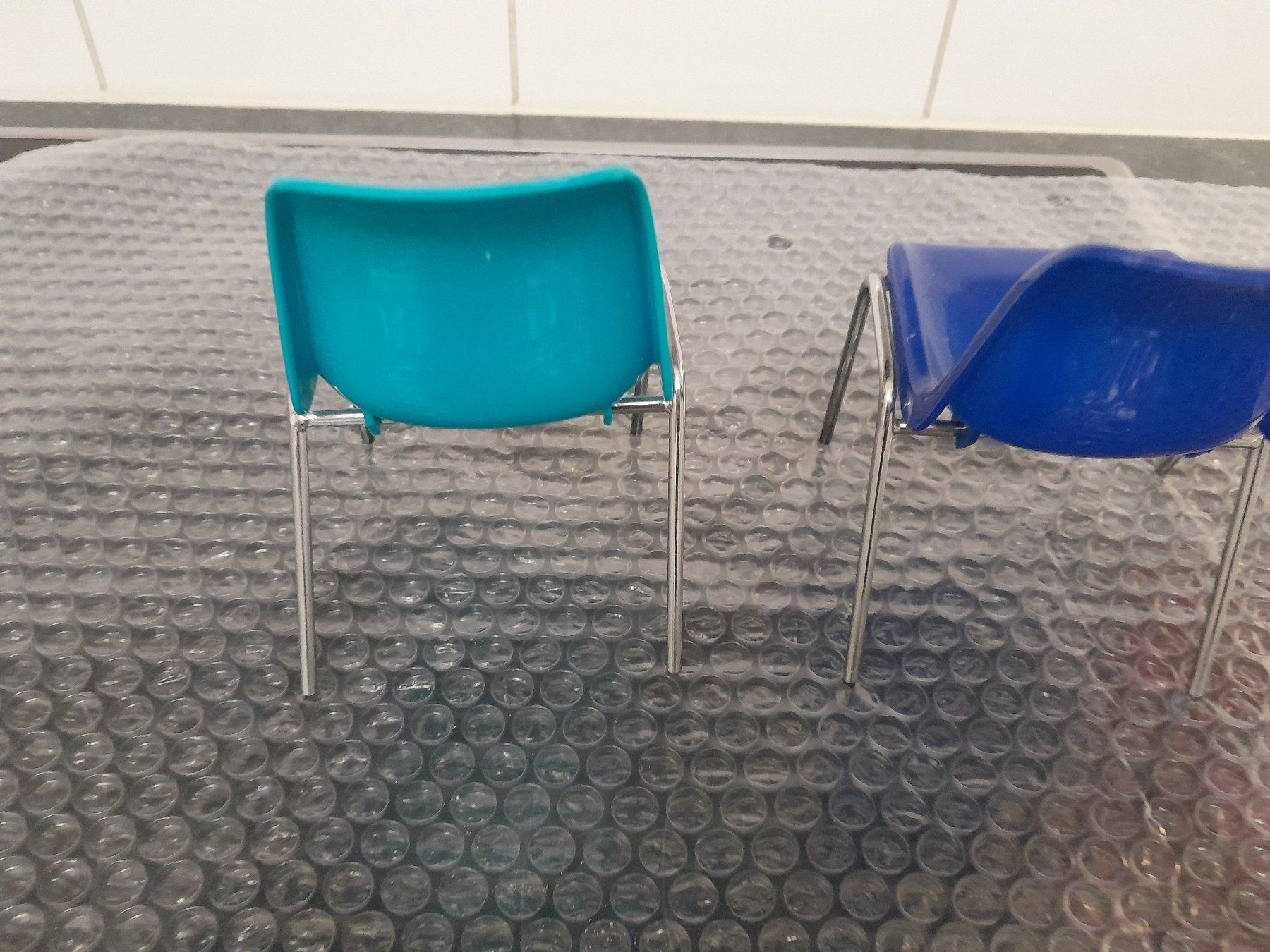 Giocattoli: Mini Plastik Metallstühle – Usato da Rüti ZH venduto da Alemanni 8