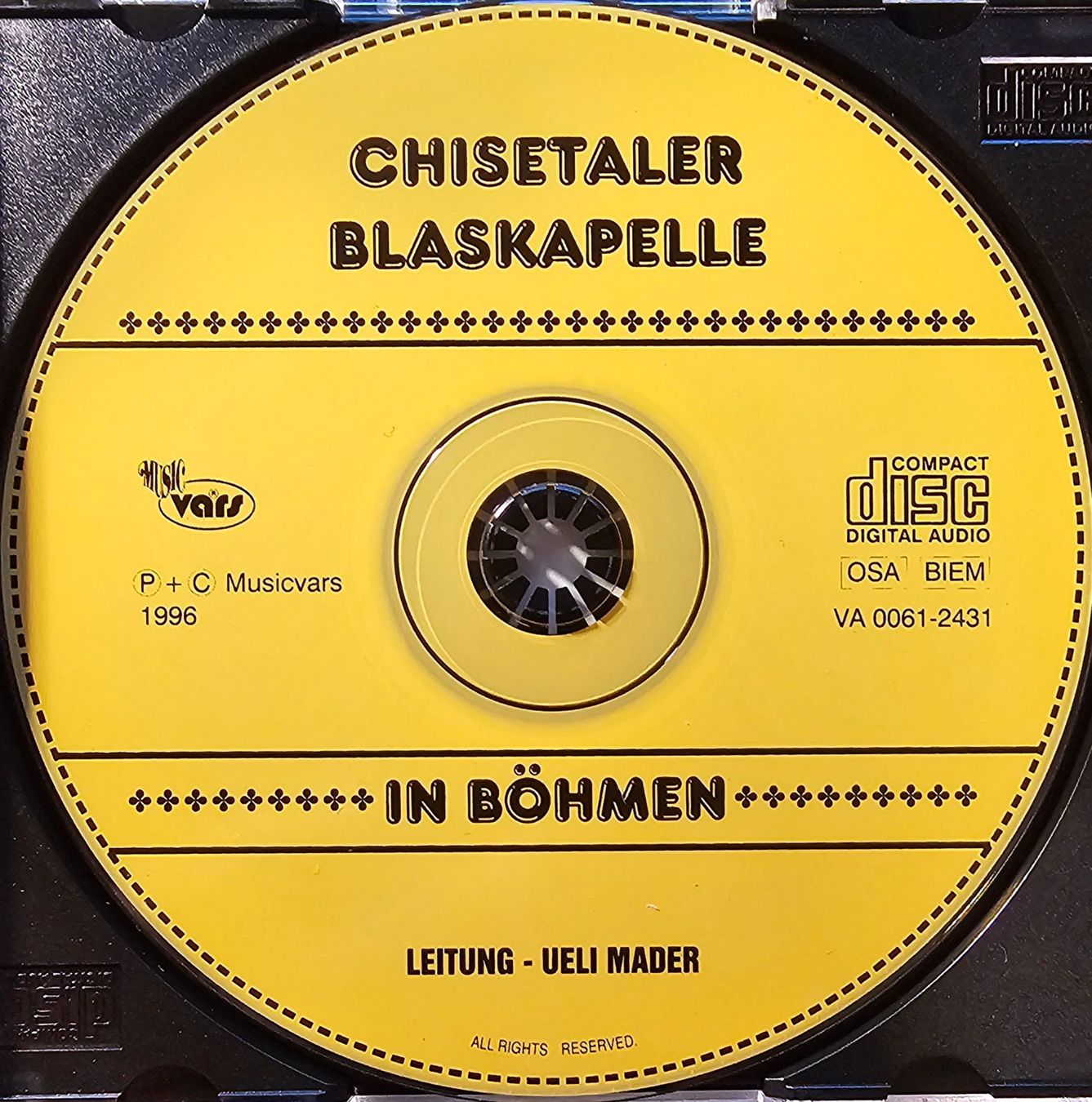 CD: Chisetaler Blaskapelle - In Böhmen – Usato da Wahlen b. Laufen venduto da Cg10 1