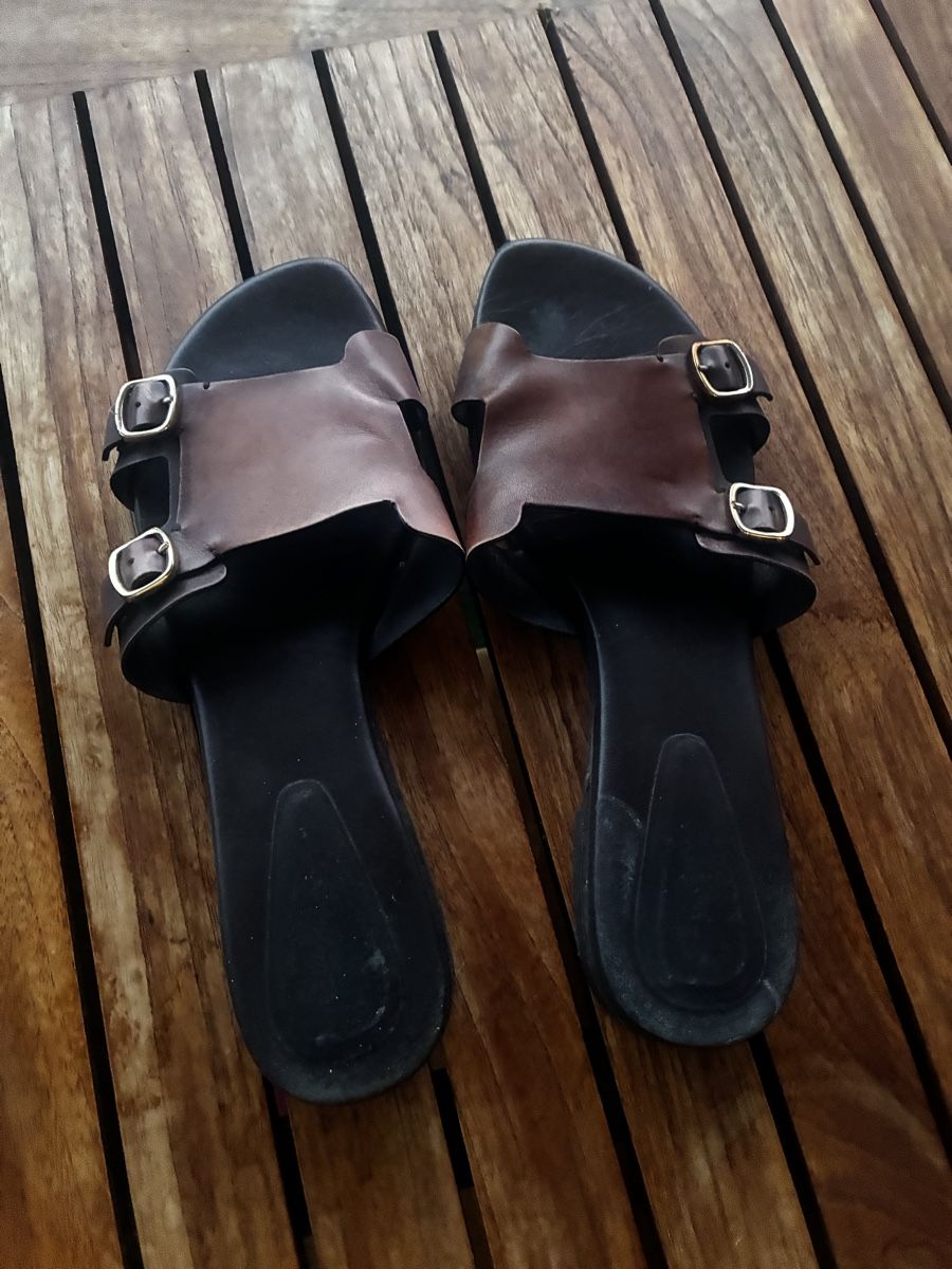 Santoni Damenschuhe: Used Santoni leather slides 40.5  – Gebraucht aus Yverdon-les-Bains von pen_bbz8 2