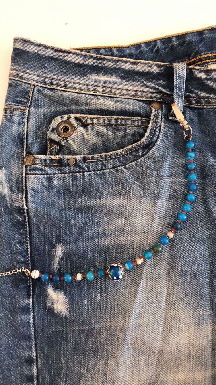 Jeans: Mode Hosenkette Neu – Nuovo e nell'imballaggio originale da Biel/Bienne venduto da Bolagol9