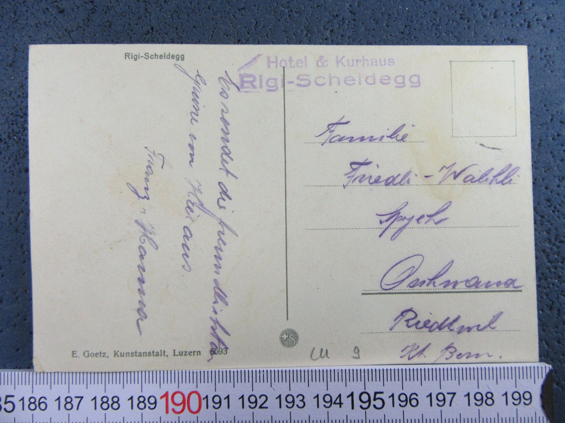 Cartoline postali: RIGI-SCHEIDEGG  HOTEL KURHAUS LU AK BUG – Usato da Ettingen venduto da Hausi4711 2