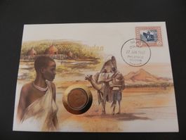 Münzbrief - 1987 - Sudan 5 Ghirsh 1972