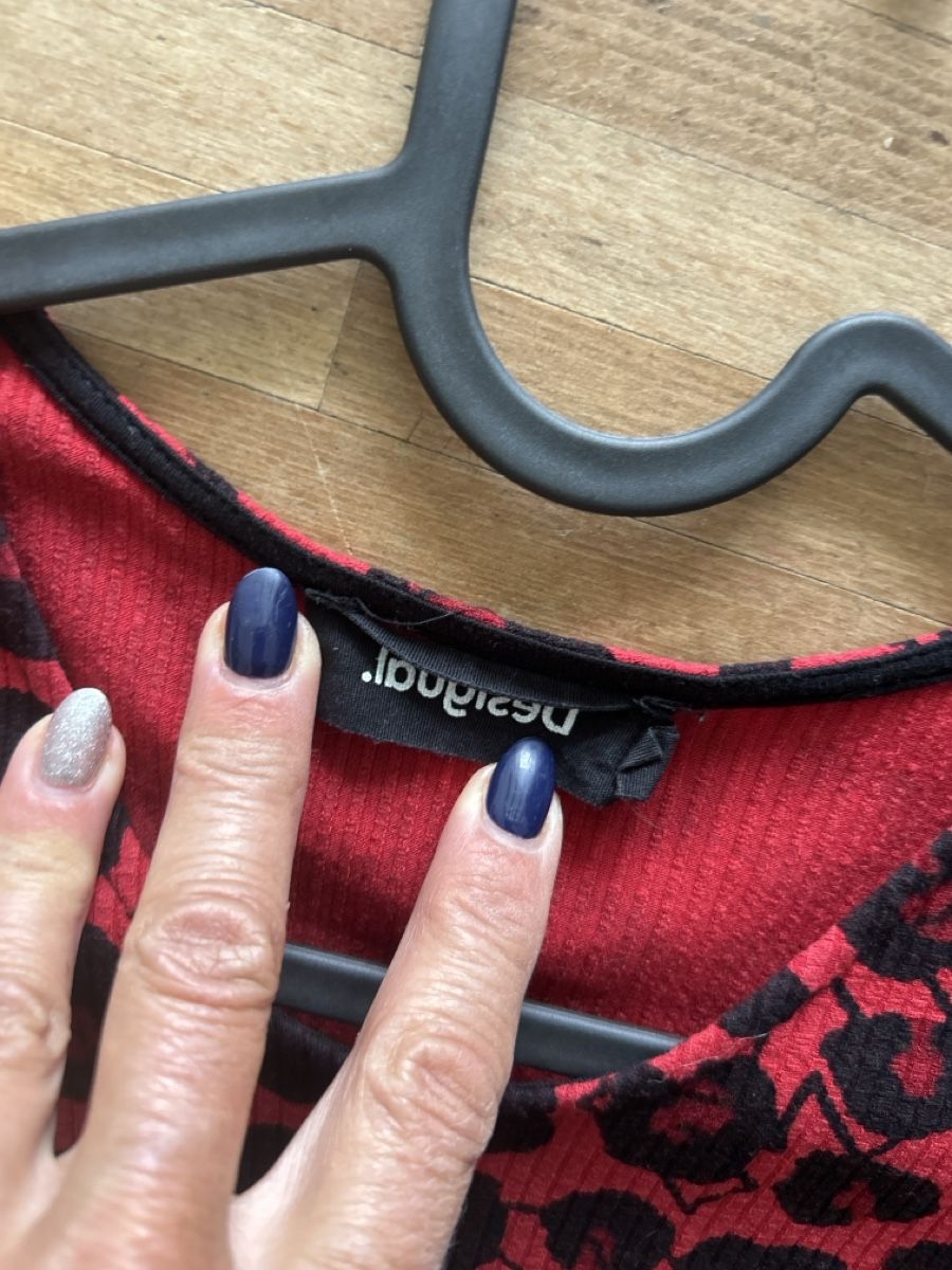 Desigual Vestiti: Desigual Kleid, Gr. 36, Rot mit Leo-Muster – Nuovo (secondo la descrizione) da Langnau im Emmental venduto da Iriss 2